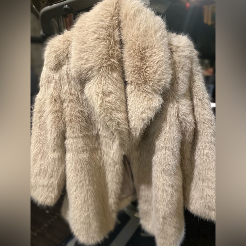 Banana Republic Faux Fur Coat
